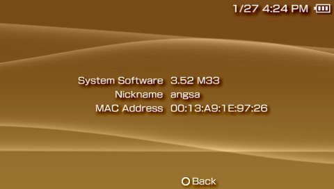 Custom firmware 3.52 M33 screenshot